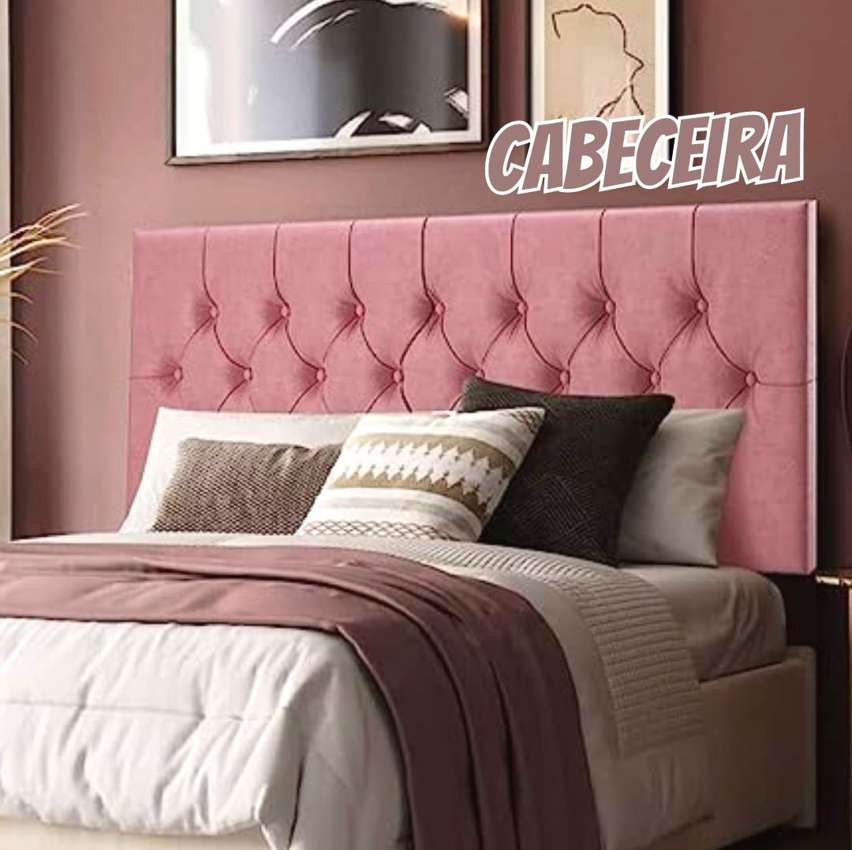 Cabeceira para Cama de Casal KING NEW YORK (Rosê) na Amazon