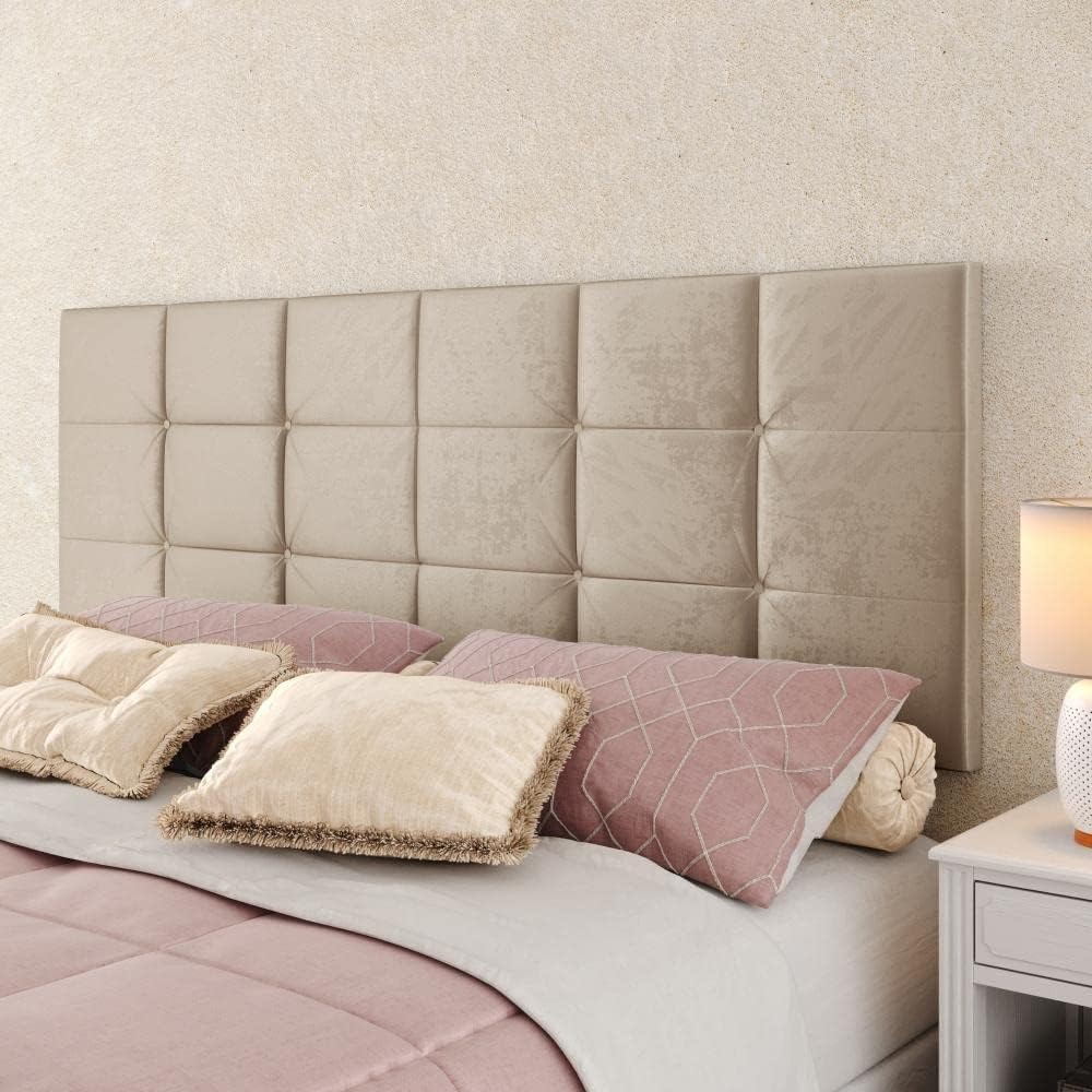 Cabeceira Retangular Estofada Cama Box Casal 1,40 Decoração Quarto na Amazon