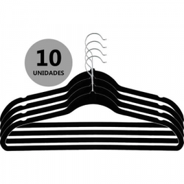 Cabide de Veludo 10 Peças - Casual Home na Americanas