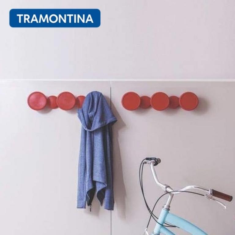 Cabide Tramontina Bola em Polietileno Vermelho na Amazon