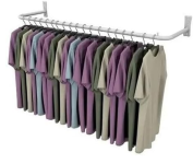 Cabideiro de Parede – 1 Metro Branco Aço Pintado com Kit de Instalação na Amazon