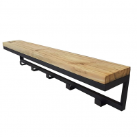 Cabideiro Strassis Design 5 Ganchos 60cm Largura SD-5004 Cor: Preto na Amazon