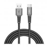 Cabo USB-C I2GO 2m 2,4A Nylon Trançado Chumbo - I2GO PRO na Amazon
