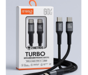 Cabo USB-C para USB-C 60W 2m – Nylon Trançado, Carregamento Rápido Power Delivery PD, Transferência de Dados, Conectores Reforçados – Compatível iPhone 15, iPad, MacBook Air, Smartphones na Amazon