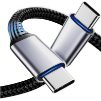Cabos USB-C 2m 60W - Tipo C Para Tipo C - Nylon Reforçado - Para IPhone 15, IPhone 16, Samsung, Notebook, MacBook... na Amazon