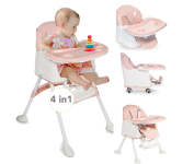 Cadeira de Alimentação Portátil Bebê Honey Maxi Baby (Rosa) na Amazon