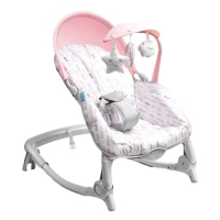 Cadeira De Descanso E Balanço Spice Dobrável 0-18kgs Rosa Multikids Baby - BB293 na Drogaria São Paulo
