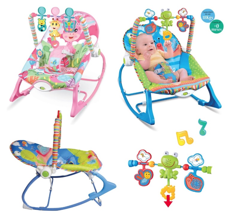 Cadeira de Descanso Musical FunTime até 18kgs, Maxi Baby, Colorido na Amazon