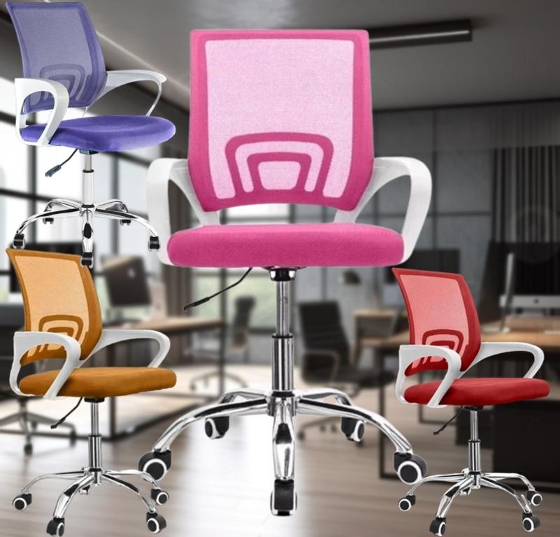 Cadeira de Escritório com Base Cromada Prizi Essencial na Magazine Luiza