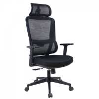 Cadeira De Escritório Dr. Office Work Pro, Ajustável, Mesh, 2D, Reclinável, Preta, DR-CH-WKPR2DB na Terabyte Shop