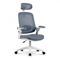 Cadeira De Escritório Ergonômica Cinza/Branca Elements Astra na Amazon