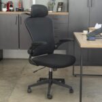 Cadeira de escritório ergonômica com estofado de mesh（Preto） na Amazon