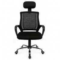 Cadeira De Escritório Ergonômica Presidente Com Encosto Preto Malha Ventilada Mesh Confortável na Amazon