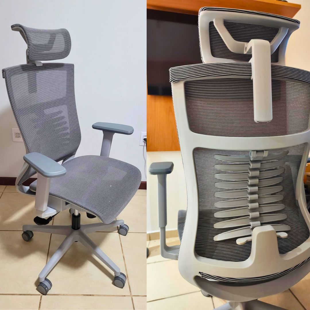 Cadeira de Escritório Ergonômico Cinza Elements Vertta Pro na Amazon
