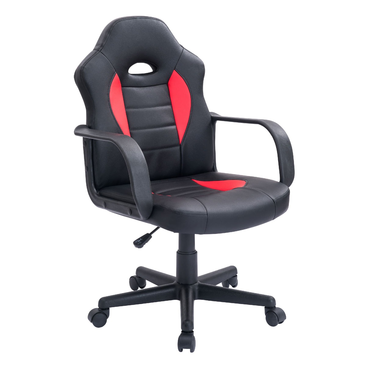 Cadeira de Escritório Gamer Carrefour Preta e Vermelha na Carrefour