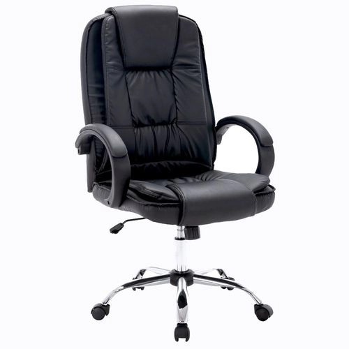 Cadeira de Escritório Presidente Reclinável Preta – Office Basics na Americanas