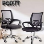 Cadeira de Escritório Secretária Base Cromada com Rodinha Fortt Lisboa na Magazine Luiza
