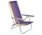 Cadeira de Praia Reclinável em Alumínio com Assento – Tramontina na Amazon