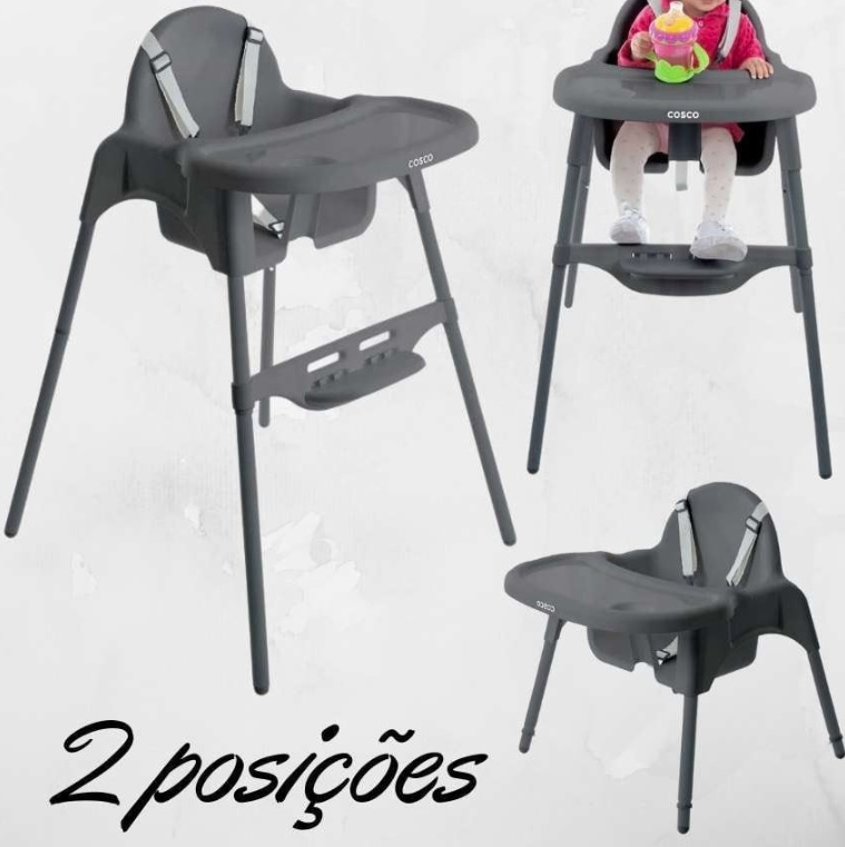 Cadeira de Refeição Cook Cosco – Cinza na Amazon