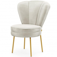Cadeira Decor Estofada Para Estudio De Beleza Maquiagem Tecido Veludo Pés De Ferro na Amazon
