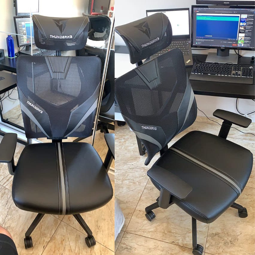 Cadeira Ergonomic, Thunderx3, Yama1, Preta na Amazon