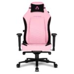 Cadeira Gamer Alpha Gamer Alegra Fabric, Até 150 kg, Apoio de Braço 4D, Mecanismo Frog, Apoio Lombar Ajustável, Rosa – AGALEGRA-F-PK na KaBuM!