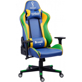 Cadeira Gamer Copa do Mundo Qatar 2022 Edição Especial Brasil MT-2000 - Checkpoint na Amazon