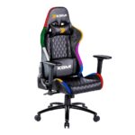 Cadeira Gamer KBM! GAMING CG370 RGB, Preto, Luz RGB, Com Almofadas, Reclinável – KGCG370RGB na KaBuM!