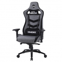 Cadeira Gamer Ninja Smoke, Reclinável, Tecido, 4D, Cinza E Preto na Terabyte Shop