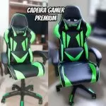 Cadeira Gamer Premium, Xzone, Preto/Verde na Amazon