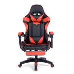 Cadeira Gamer Prizi Pz1006e, até 120 Kg, Ângulo ajustável do encosto, Vermelha na KaBuM!