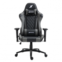 Cadeira Gamer SuperFrame Knight, Reclinável, Suporta Até 140KG, Preto E Cinza na Terabyte Shop