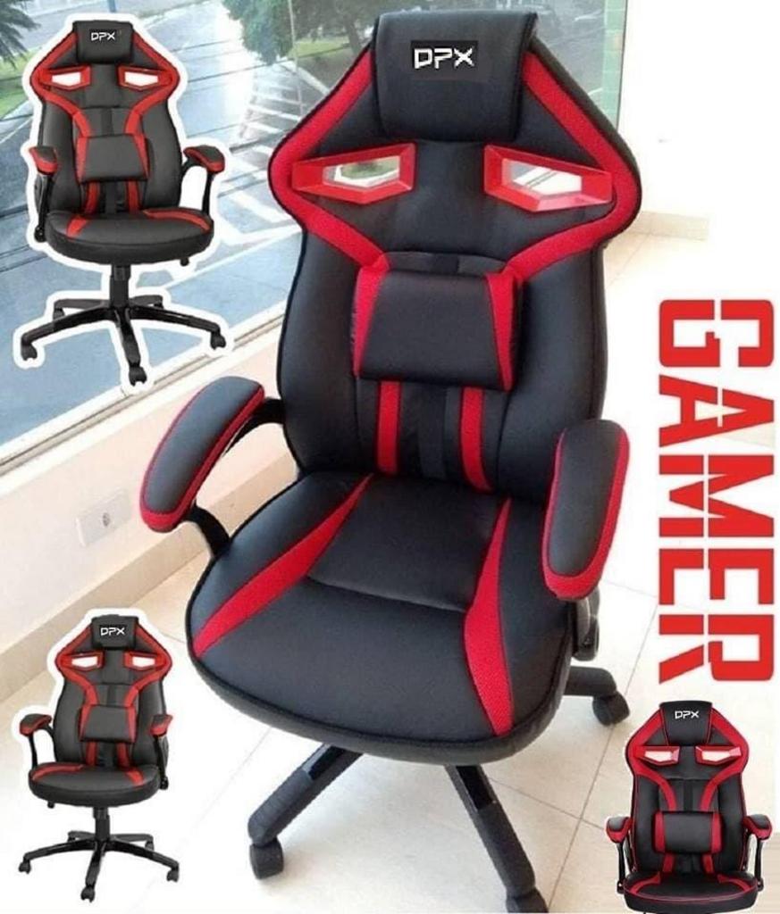 Cadeira Gamer Vermelha Giratória Gt7 – Dpx na Submarino