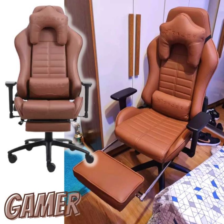 Cadeira Gamer XT Racer Reclinável Giratória – Marrom Platinum W Series na Magazine Luiza