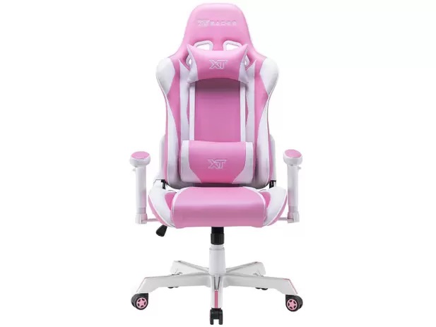 Cadeira Gamer XT Racer Reclinável Giratória – Rosa e Branco Wind Series na Magazine Luiza