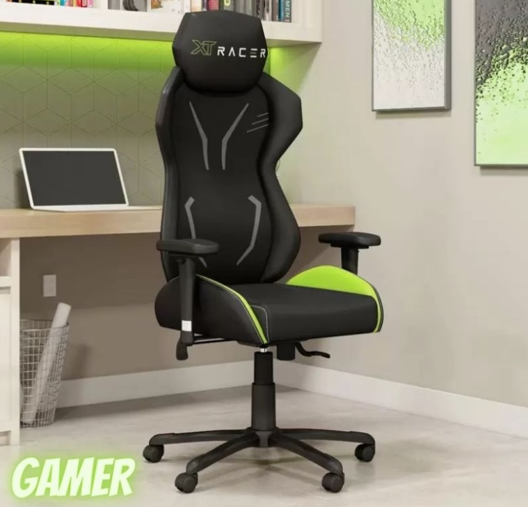 Cadeira Gamer XT Racer Reclinável Preta e Verde – Platinum Series XTP140 na Magazine Luiza