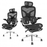 Cadeiras De Escritório Ergonômicas Com Suporte Lombar, Encosto E Apoio De Cabeça Ajustávels na Amazon