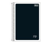 Caderno Espiral Capa Flexível 1/4 Zip Preto 48 Folhas – Tilibra na Amazon