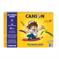 Caderno Meu Primeiro Desenho A4 140g/m², Canson, Branco Natural, 40 Folhas na Amazon