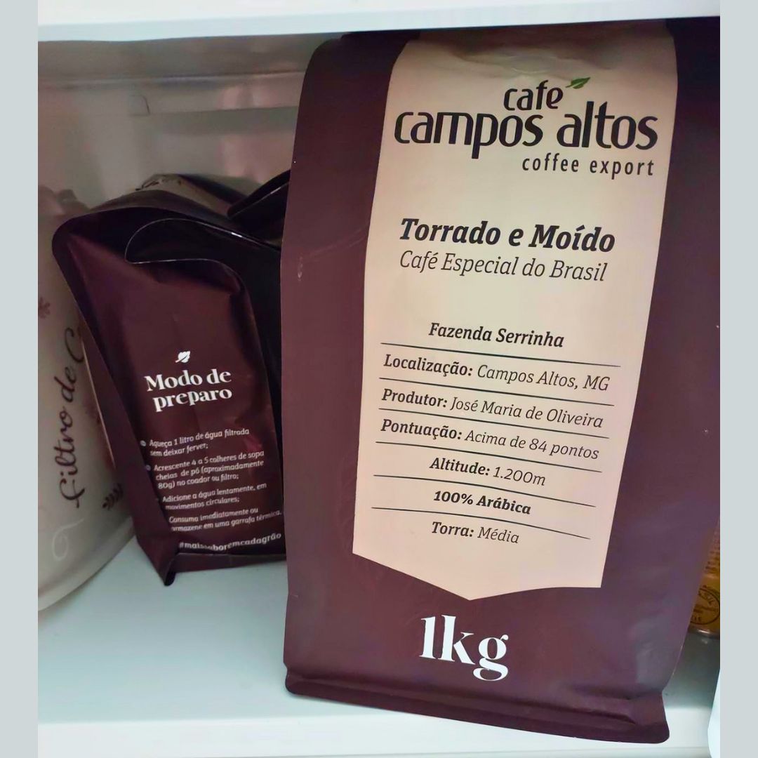 Café Campos Altos, Café Especial Torrado e Moído, 1Kg na Amazon