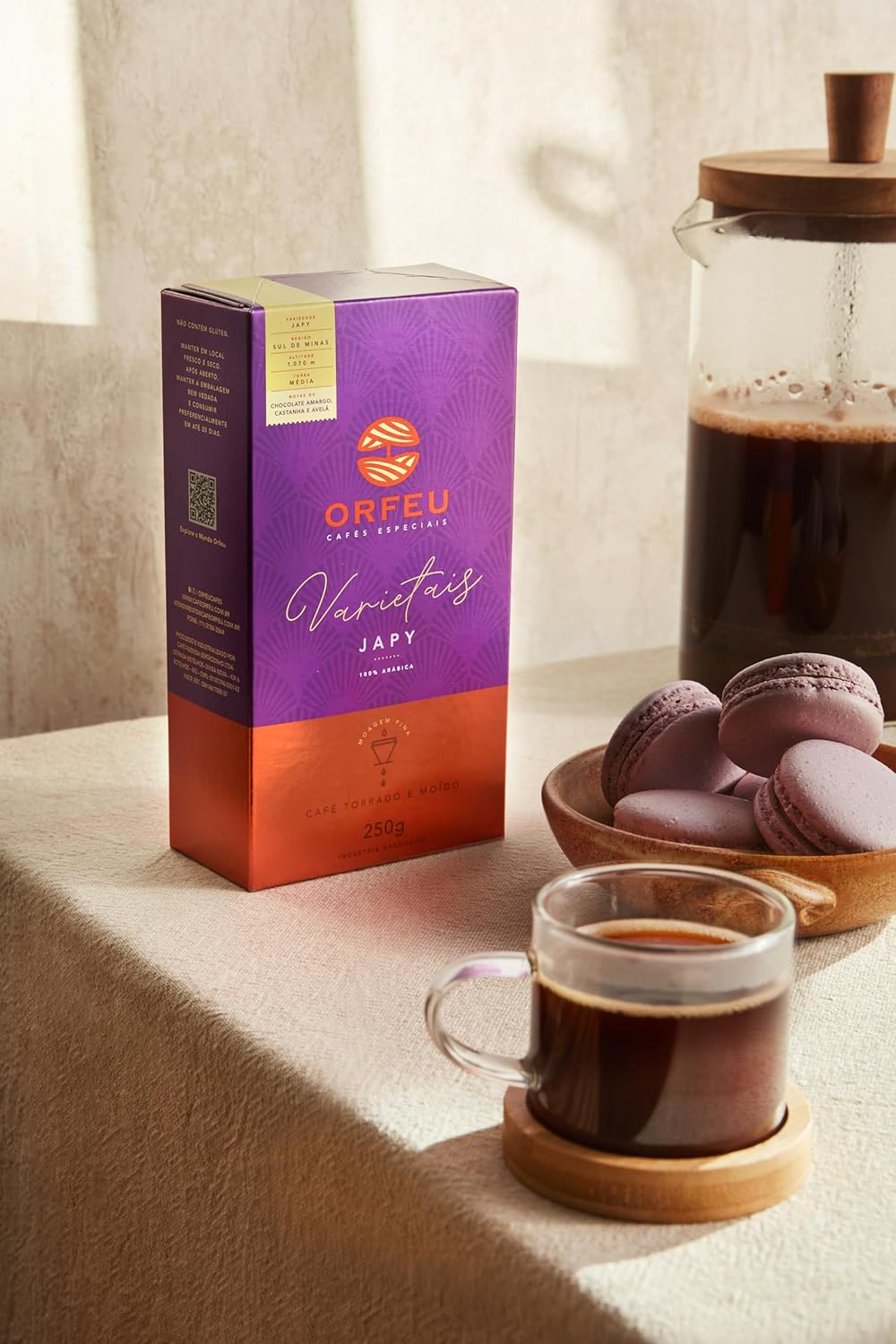 Café Japy Orfeu Torrado e Moído 100% Arabica, 250g na Amazon