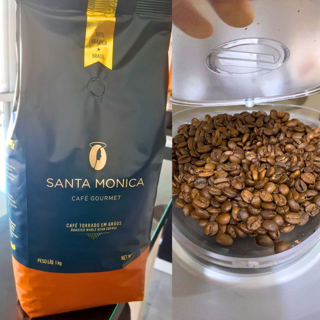 Café Santa Mônica Gourmet em Grãos 1kg na Amazon