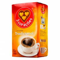 Café Torrado E Moído 3 Corações Tradicional A Vácuo 250g - Marketplace na Carrefour