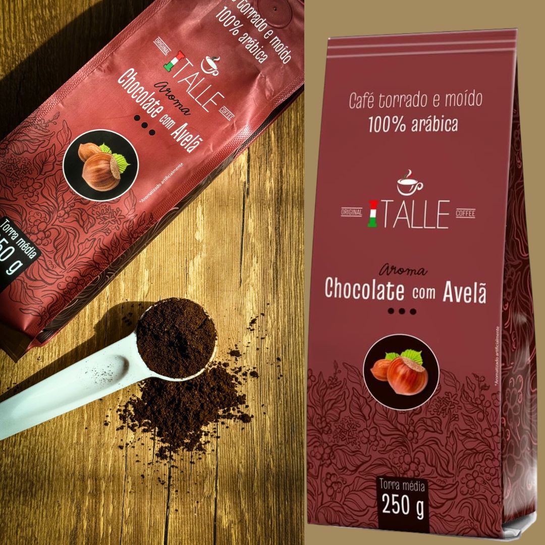 Café Torrado e Moido Cafe Aroma Chcolate com avelã Café Italle Cafe Aroma 250g na Amazon