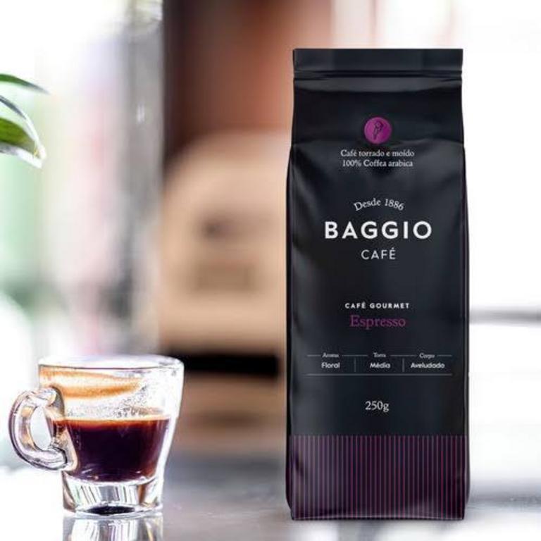 Café Torrado e Moído Espresso Baggio Café 250g na Amazon