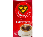 Café Torrado e Moído Extra Forte, 500g vácuo – 3 Corações na Amazon