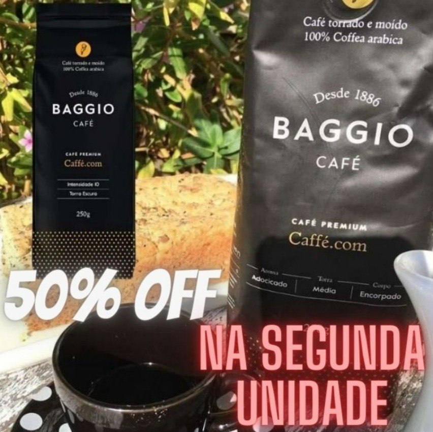 Café Torrado e Moído Premium Caffè.com Baggio Café 250g na Amazon