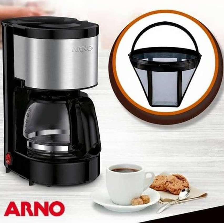 Cafeteira Elétrica Arno Perfectta Inox CFPI 12 Xícaras – Preta na Casas Bahia