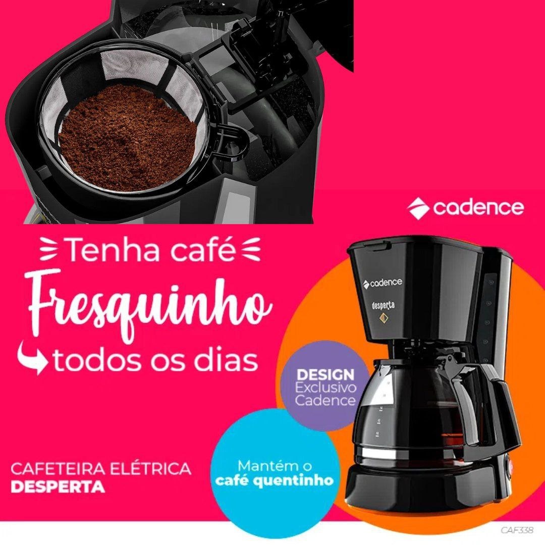 Cafeteira Elétrica Cadence Desperta Constrast – CAF338 na Amazon
