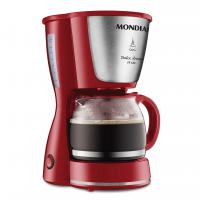 Cafeteira Elétrica Dolce Arome, Mondial, Vermelho/Inox, 550W, 110V - C-35 18X na Amazon